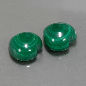 Pedras preciosas de malaquita verde natural de  ct, formato de coração, opaco