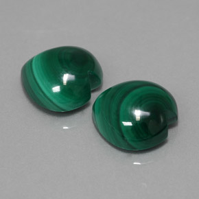 Pedras preciosas de malaquita verde natural de  ct, formato de coração, opaco