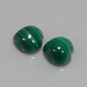 Pedras preciosas de malaquita verde natural de  ct, formato de coração, opaco