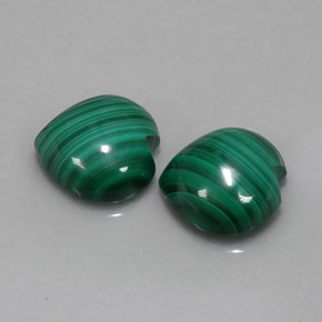 Pedras preciosas de malaquita verde natural de  ct, formato de coração, opaco