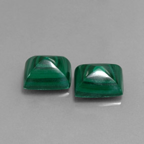 Pedras preciosas de malaquita verde natural de  ct, baguete, opaco