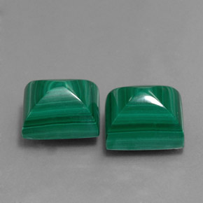 Pedras preciosas de malaquita verde natural de  ct, baguete, opaco
