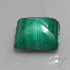 Malaquita Verde médio Natural 13.55ct, baguete, Opaco