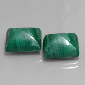Pedras preciosas de malaquita verde natural de  ct, baguete, opaco