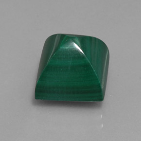 Malaquita verde natural 10,39ct, quadrado, opaco
