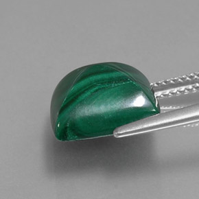 Malaquita verde natural 10,03ct, quadrado, opaco