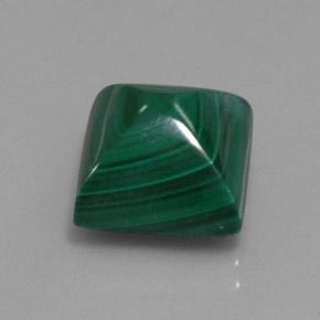 Malaquita verde natural 10,59ct, quadrado, opaco