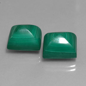 Pedras preciosas de malaquita verde natural de  ct, baguete, opaco