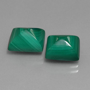 Pedras preciosas de malaquita verde natural de  ct, baguete, opaco
