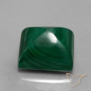 Malaquita verde pinho Natural 12.33ct, baguete, Opaco