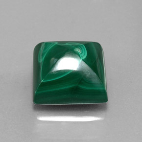 Malaquita verde natural 11,07ct, quadrado, opaco