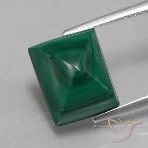 13.07ct Natural Verde Malaquita, baguete, Opaco