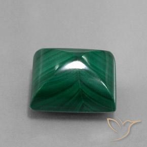 Malaquita verde pinho Natural 13.73ct, baguete, Opaco