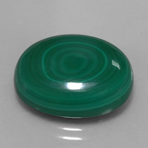 Malaquita verde natural 18,06ct, corte oval, opaco