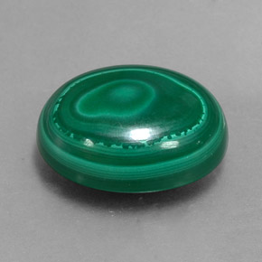 Malaquita verde natural 12,98ct, corte oval, opaco