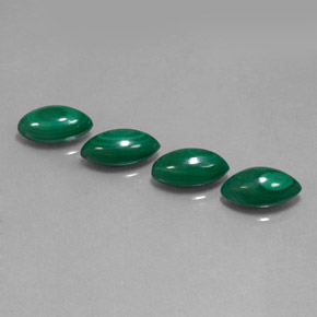 Pedras preciosas de malaquita verde natural de  ct, marquise, opaco