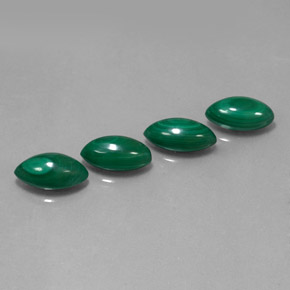 Pedras preciosas de malaquita verde natural de  ct, marquise, opaco
