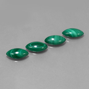 Pedras preciosas de malaquita verde natural de  ct, marquise, opaco
