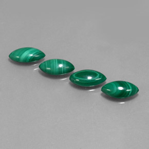 Pedras preciosas de malaquita verde natural de  ct, marquise, opaco