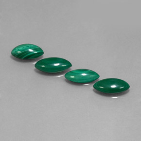 Pedras preciosas de malaquita verde natural de  ct, marquise, opaco