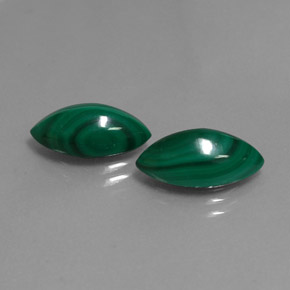 Pedras preciosas de malaquita verde natural de  ct, marquise, opaco