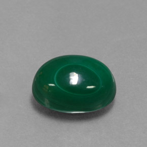 Malaquita verde natural 3,17ct, corte oval, opaco
