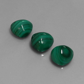 Pedras preciosas de malaquita verde natural de  ct, trillion, opaco