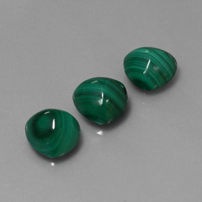 Pedras preciosas de malaquita verde natural de  ct, trillion, opaco