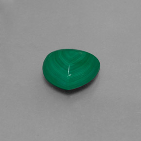 Malaquita verde natural 3,02ct, trillion, opaco