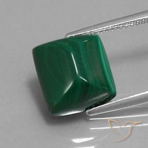9.15ct Natural Verde médio Malaquita, baguete, Opaco