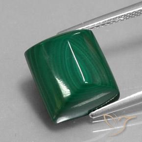 11.84ct Natural Verde médio Malaquita, baguete, Opaco