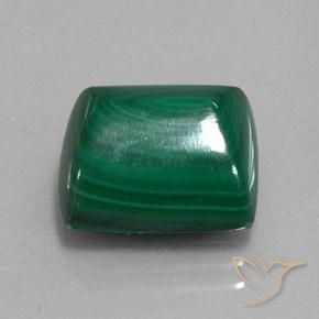Malaquita Verde médio Natural 11.84ct, baguete, Opaco