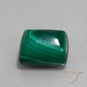 Malaquita Verde médio Natural 13.54ct, baguete, Opaco