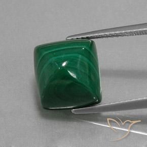 11.53ct Natural verde pinho Malaquita, baguete, Opaco