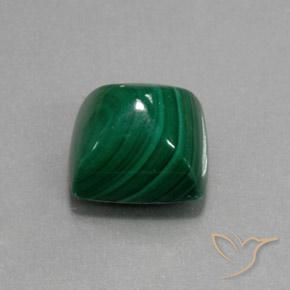 Malaquita verde pinho Natural 11.53ct, baguete, Opaco