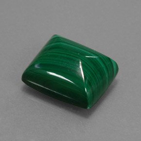 Malaquita Verde Multicolor Natural 19.65ct, baguete, Opaco