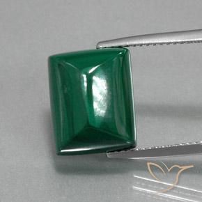15.53ct Natural Verde Malaquita, baguete, Opaco
