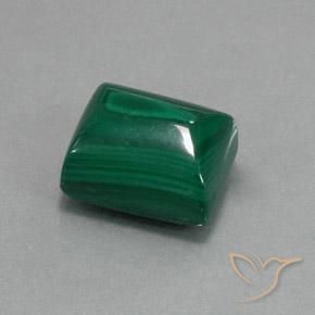 Malaquita Verde Natural 15.53ct, baguete, Opaco