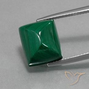 13.33ct Natural Verde Malaquita, baguete, Opaco