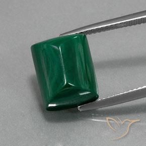 13.94ct Natural Verde Malaquita, baguete, Opaco