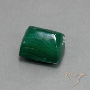 Malaquita Verde Natural 13.94ct, baguete, Opaco