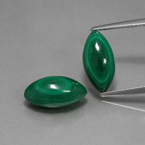 Pedras preciosas de malaquita verde natural de  ct, marquise, opaco