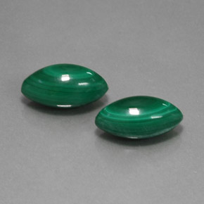 Pedras preciosas de malaquita verde natural de  ct, marquise, opaco