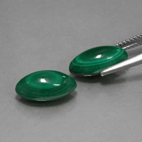 Pedras preciosas de malaquita verde natural de  ct, marquise, opaco