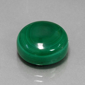 Malaquita verde natural 15,99ct, corte redondo, opaco