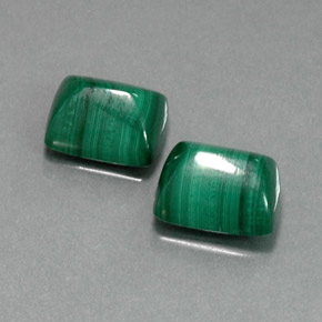 Pedras preciosas de malaquita verde natural de  ct, baguete, opaco