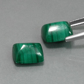 Pedras preciosas de malaquita verde natural de  ct, baguete, opaco