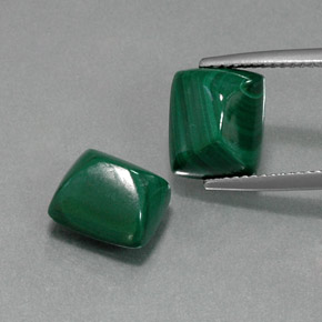 Pedras preciosas de malaquita verde natural de  ct, baguete, opaco