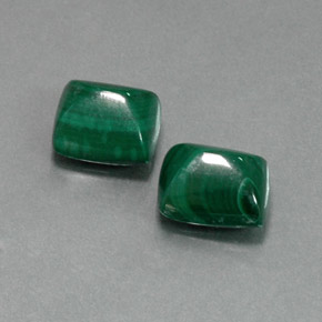 Pedras preciosas de malaquita verde natural de  ct, baguete, opaco