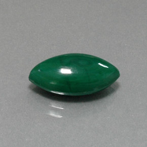 Malaquita verde natural 6,74ct, marquise, opaco
